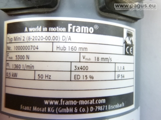 FRAMO Hubspindelantrieb