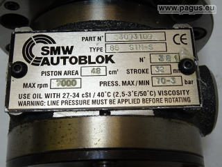 SMW AUTOBLOK Hydraulik Vollspannzylinder