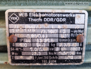 VEM Getriebemotor mit Bremse