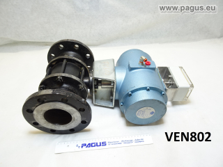 MECAFRANCE Flanschkugelhahn mit pneum. Antrieb