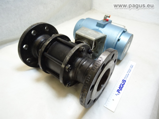 MECAFRANCE Flanschkugelhahn mit pneum. Antrieb