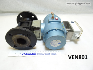 MECAFRANCE Flanschkugelhahn mit pneum. Antrieb