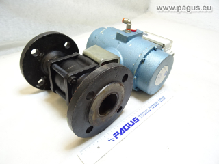 MECAFRANCE Flanschkugelhahn mit pneum. Antrieb