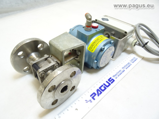 MECAFRANCE Flanschkugelhahn mit pneum. Antrieb