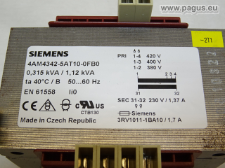 SIEMENS Transformator