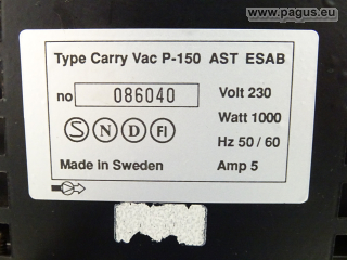 CARRY VAC Schweißrauchabsaugung