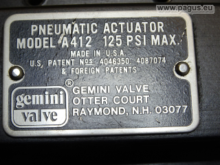 GEMINI VALVE Kugelhahn mit pneumatischem Ventilantrieb