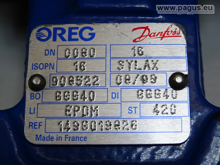 DANFOSS Zwischenflanschklappe mit Schwenkantrieb