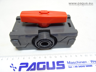 +GF+ Kugelhahn, mit Gehäuse