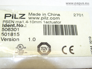 PILZ Sicherheitsschalter, mit Betätiger