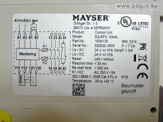 MAYSER Sicherheitsrelais