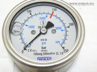 WIKA Glyzerin-Sicherheits-Manometer