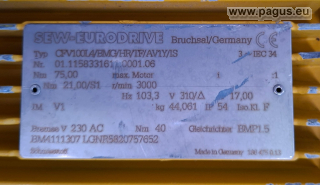 SEW Drehstromservomotor mit manueller Bremse