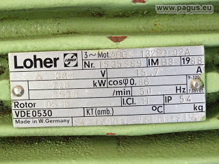LOHER Elektromotor, mit Bremse