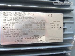 Getriebemotor 1,1 kW, 13 U/min Linkslauf