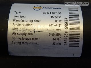 EBRO ARMATUREN Zwischenbauklappe