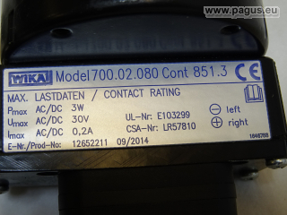 WIKA Differenzdruck-Kontaktmanometer