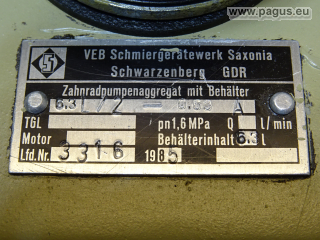 SAXONIA Zentralschmierung