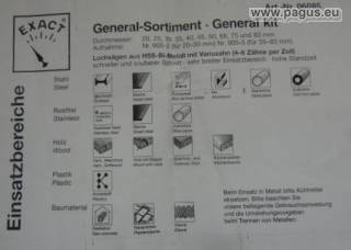 Lochsägensortiment 20 - 83 mm