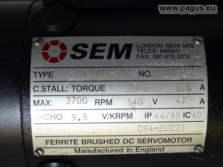 SEM DC Servomotor mit Getriebe