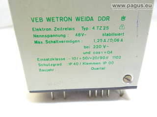 WETRON WEIDA elektronisches Zeitrelais