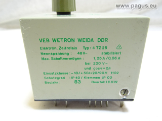 WETRON WEIDA elektronisches Zeitrelais