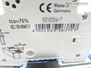 SIEMENS Leitungsschutzschalter, mit OM-Adapter
