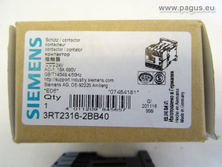 Schütz 3RT2316-2BB40, 18 A 690 V