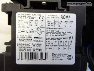 SIEMENS Motorschutzschalter mit OM-Adapter und Schütz