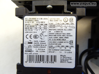 SIEMENS Motorschutzschalter mit OM-Adapter und Schütz
