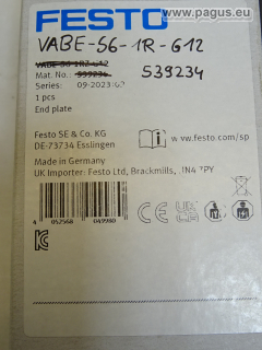 FESTO Endplatte