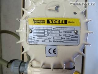 VOGEL Schmierpumpe mit Tank