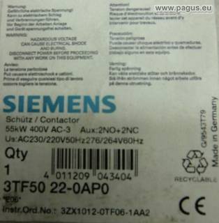 SIEMENS Leistungsschütz