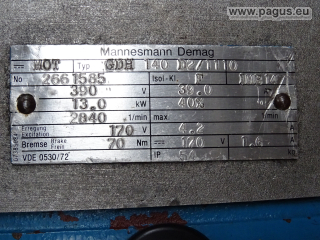 DEMAG Gleichstrommotor mit Bremse