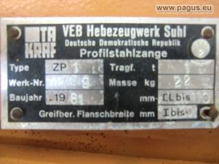 TAKRAF Profilstahlzange