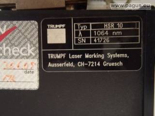 TRUMPF Beschriftungslaser