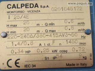 CALPEDA Elektromotor