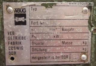 ASUG Schneckengetriebe