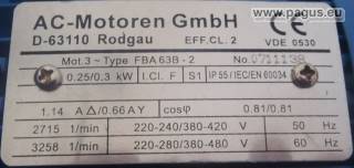 AC-MOTOREN Radiallüfter