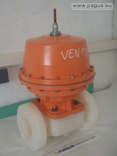 GF Membranventil Typ: 021 PVDF/PTFE