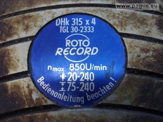 ROTO RECORD Drehfutter