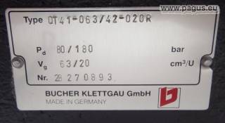 BUCHER Doppelhydraulikpumpe