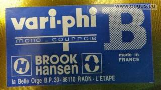 BROOK HANSEN Verstellscheiben