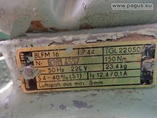 Getriebemotor mit Bremse 7,5 kW 125 U/min