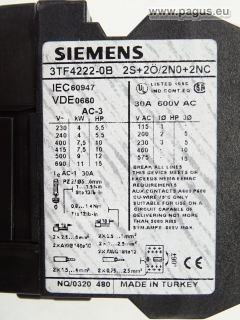 SIEMENS Leistungsschütz