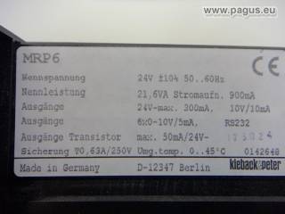 KIEBACK & PETER Regelsystem