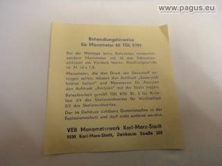 MANOMETERW. K.-M.-STADT Manometerset