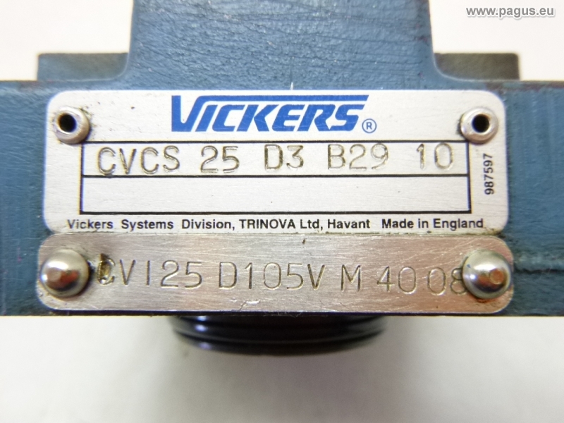 Vickers CVCS 16 D3 B29 10 Hydraulik Ventil Zwischenplatte 