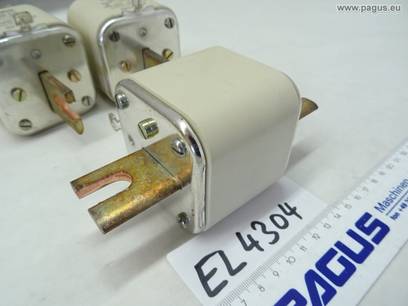 Sicherungseinsatz 500 A, mit Schraublaschen, 3 Stück - gebrauchte  