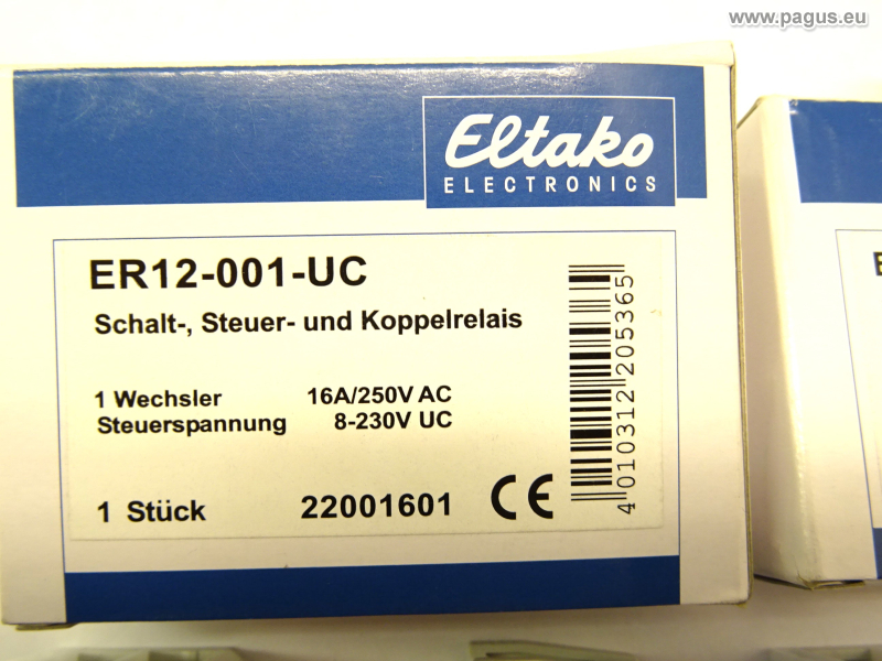 Eltako ER12-001-UC Schakelrelais 230V - 16A Wisselaar DIN-Rail
